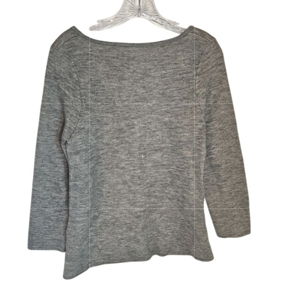Anthropologie Starla M Hoffman Cute Hummingbird Gray Sweater Small Boho Birds - Picture 3 of 5